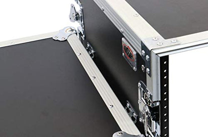 OSP Cases | ATA Road Case | 16-Space Amp Rack | 20" Deep | Standing Lid Table | RC16U-20SL - size: 16 Space, 20" Table