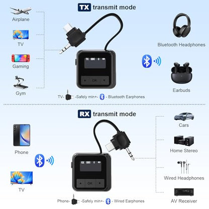 QC15 Airplane Headphone Adapter Compatible with Bose 700 QuietComfort 2 QC3 QC45 QC35 QC35ii QC25 QC20 NC700 SoundLink AE2 and More Headphones, Golden Plated 3.5mm Jack - style: Compact & Portable Design