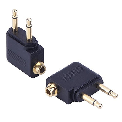 EBOOT 3 Pcs Airplane Headphone Adapter Airline Flight Adapter for Headphone