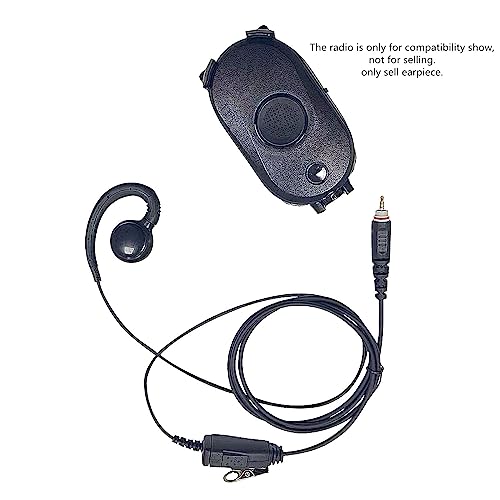 clp 1010e 1040e 1080e Earpiece with Mic C Swivel Over Cover Ear Piece Walkie Talkie Ptt Headset Compatible with Motorola Business Two Way Radio clp1010e clp1040e clp1080e CLP1083e clp446e