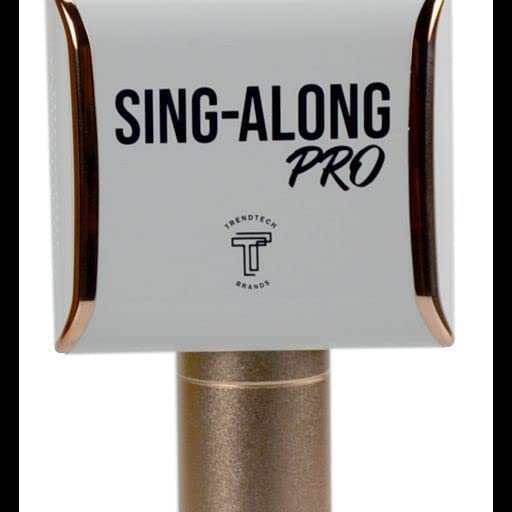 Sing-Along PRO Bluetooth Microphone - Wireless Karaoke Mic for Kids & Adults - Portable Home Karaoke Mic with Stereo Audio (Rose Gold) - color: Rose Gold