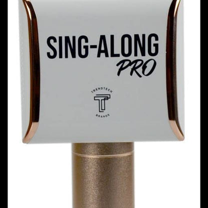 Sing-Along PRO Bluetooth Microphone - Wireless Karaoke Mic for Kids & Adults - Portable Home Karaoke Mic with Stereo Audio (Rose Gold) - color: Rose Gold