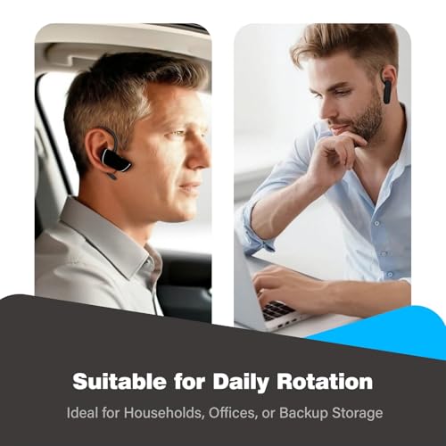 12Pcs Ear Hooks for Bluetooth Earpiece Universal Adjustable Hookz Clips Mount Over The Earbuds Small Replacement Earhook Accessories Clip Holders for Earbud Bud Ears(Black)