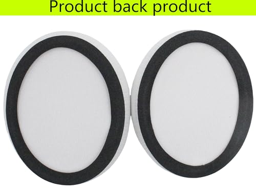 Replacement Ear Pads Compatible with Srhythm Version NC35 White | Also suitable for Srhythm version NC25 Headphone Memory foam/protein leather ear pads and earmuffs - color: White