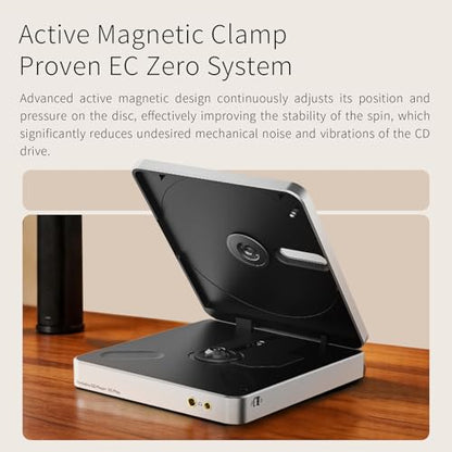 SHANLING EC Play Portable HiFi CD Player,USB DAC CS43198 DAC+Dual SGM8262 | 384kHz/32bit,DSD256,Two-Way Bluetooth 6.0, LDAC,Up to 700mW@32Ω Output,3.5mm+4.4mm Headphone Output,Coaxial,Green - color: EC Play Green
