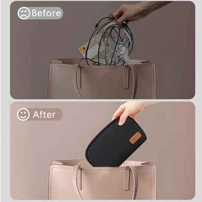 E-Tree Small Tech Pouch (7.8" x 5"),Travel Electronics Organizer Case