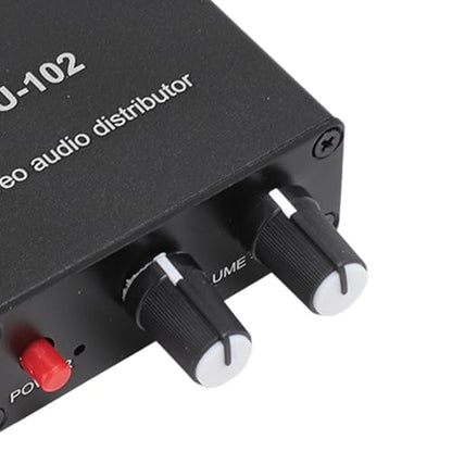 1 Input 2 Output 3.5mm Stereo Amplifier Stable Signal Sound Distributor Compact & Durable Sound Preamplifier DIY Audio Equipment