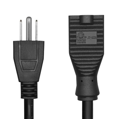 Toptekits Heavy-Duty Power Extension Cord,NEMA 5-15P to NEMA 5-15R Power Extension Cable, US 3 Prong Male Plug to Female Socket Power Cable Cord (16AWG, 16ft/5m) - size: 16ft/5m, style: 16AWG
