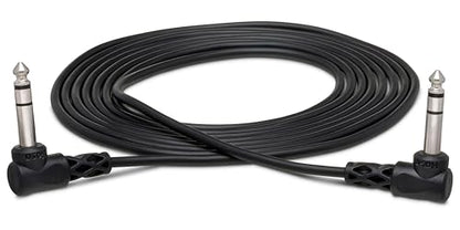 Hosa CSS-110RR Balanced Interconnect, Right-angle 1/4" TRS to Same, 10 Feet - size: 10 feet, style: CSS-110RR