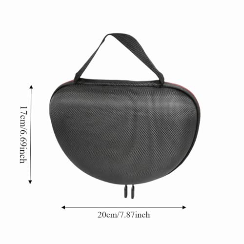 7.9 x 6.7 x 3.1in EVA Oxford Cloth Hard Headphone Carrying Case Waterproof Shockproof Bag for Over-Ear Headsets Travel Pouch