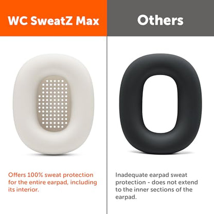 WC SweatZ Max - Patented Silicone Sweat Covers for AirPods Max 1 | Made by Wicked Cushions | (Does Not Fit AirPods Max 2). Sweatproof, Full Earpad Protection | Starlight - color: Starlight