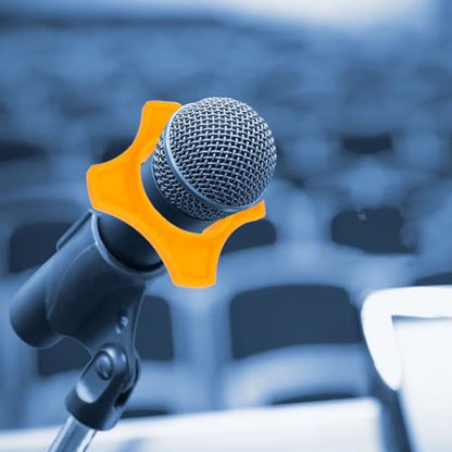5PCS Mic Anti-Rolling Ring Handheld Microphone Protection Silicone Ring for KTV, Interviews, On Performance