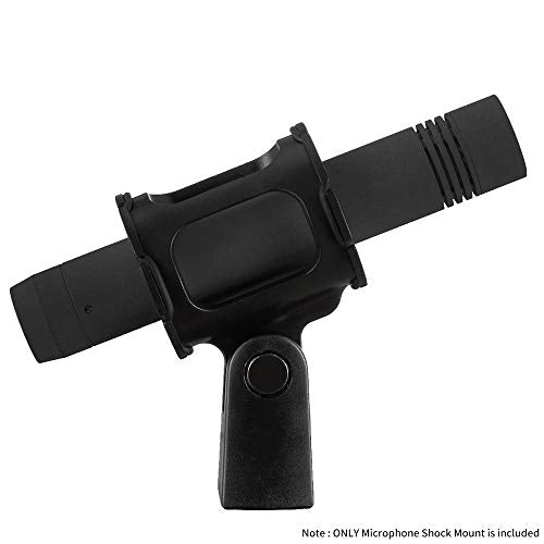 Microphone Shock Mount Holder Clip Mic Anti-Vibration for Condenser Shotgun Mic like Rode NTG-1 NTG-2 NTG-3 NTG-4 NTG-4+ NTG-5 Sennheiser MKE 600