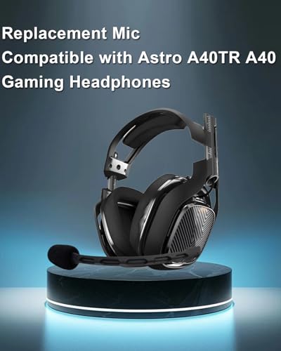 Replacement Microphone for Astro A40 / A40 TR Gaming Headset, PS5 PC Noise Cancelling Mic Boom, Black, 3.5 mm Jack