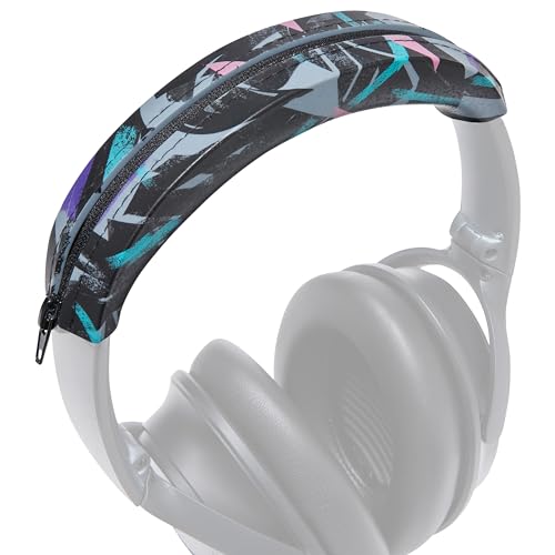 WC BandZ QC35 - Silicone Headband Cover for Bose QuietComfort 35, 35ii & 45 | Made by Wicked Cushions | Also fits QC 2023 & More, Enhanced Style & Sweat Protection | 90's Black - color: 90's Black