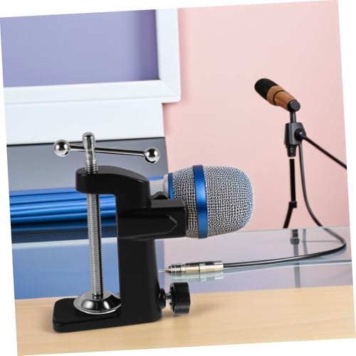Adjustable Microphone Desk Mount Clamp with Aluminum Alloy Base