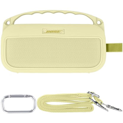 Silicone Cover for Bose SoundLink Flex Portable Speaker 2nd Gen | Scratch-resistant, Unhindered Sound, Silicone Construction, Portable Carrying Silicone Cover, Citrus Yellow Silicone Cover - color: Citrus Yellow Cover