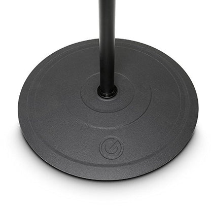 Gravity MS 2322 B Microphone Stand with Round Base and 2-Point Adjustment Telescoping Boom (GMS2322B) - style: Round Base and 2-Point Adjustment Telescoping Boom