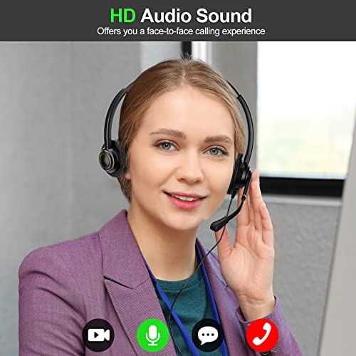 Cisco Phone Headset Corded RJ9 Telephone Headset with Noise Cancelling Mic Compatible with Cisco CP-7821 7841 7942G 7931G 7940 7941G 7945G 7960 7961G 7962G 7965G 7975G 8841 8861 9951 9971 etc