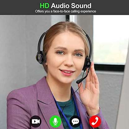 Cisco Phone Headset Corded RJ9 Telephone Headset with Noise Cancelling Mic Compatible with Cisco CP-7821 7841 7942G 7931G 7940 7941G 7945G 7960 7961G 7962G 7965G 7975G 8841 8861 9951 9971 etc