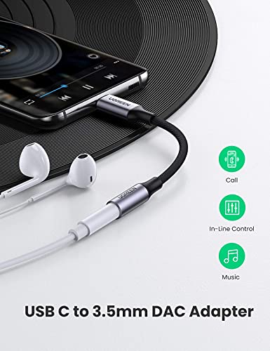 UGREEN 3.5mm Audio Cable Aux Cord 3FT and Braided USB C to 3.5mm Audio Adapter Bundle