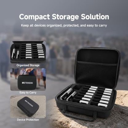 Retekess T130U(4nd Gen T130)Tour Guide System, Translation System(1TX 15RX) | for Church,School,Travel, with Storage Bag, U-Band, 200M, 40H, Digital mode, Less Interference voice, Wireless connection - style: 15 with Storage Bag
