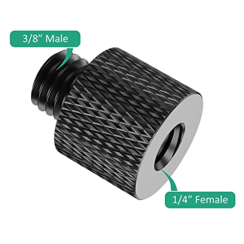 1/4 to 3/8 Tripod Screw Adapter 8 Pcs 1/4 Male to 3/8 Female and 3/8 Male to 1/4 Female Camera Screw Adapter for Camera Mount Tripod Stand Microphone Stand Mic Mount - color: 1/4 & 3/8