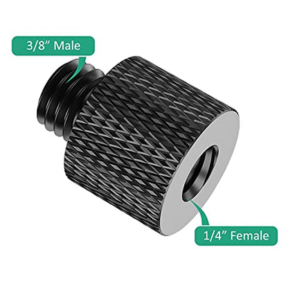 1/4 to 3/8 Tripod Screw Adapter 8 Pcs 1/4 Male to 3/8 Female and 3/8 Male to 1/4 Female Camera Screw Adapter for Camera Mount Tripod Stand Microphone Stand Mic Mount - color: 1/4 & 3/8