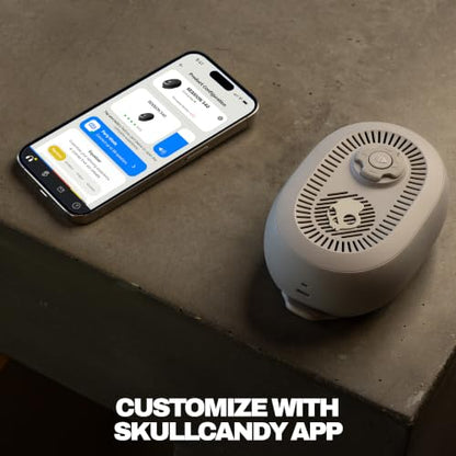 Skullcandy Session 540 Portable Lightweight Bluetooth Speaker - Cement | Waterproof, Dustproof, 17 Hours of Playtime, Built for Home, Outdoors, Party, Travel, Big Sound, iPhone Android Compatible - color: Cement