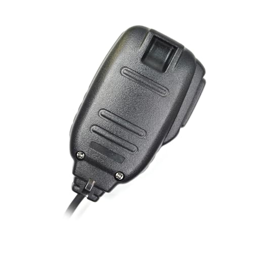 2-Pack HM-133V 8-Pin Mic for Icom ID-800H ID-880H IC-2200H IC-2800H | Thick PU Coiled Cord, Wide PTT Button, RJ45 8-Pin Modular Plug, Clear Audio for Ham Radio & Heavy Duty Use
