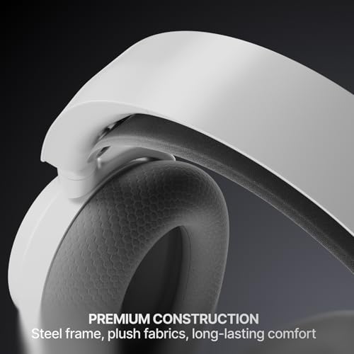 SteelSeries Arctis Nova 7 Wireless Gen 2 Gaming Headset - Real-Time App Control, 50+ HR Play, Neodymium Drivers, Mix 2.4GHz/Bluetooth, PC, PS5, PS4, Switch 1/2, Mobile - White - color: White, style: PC | PlayStation