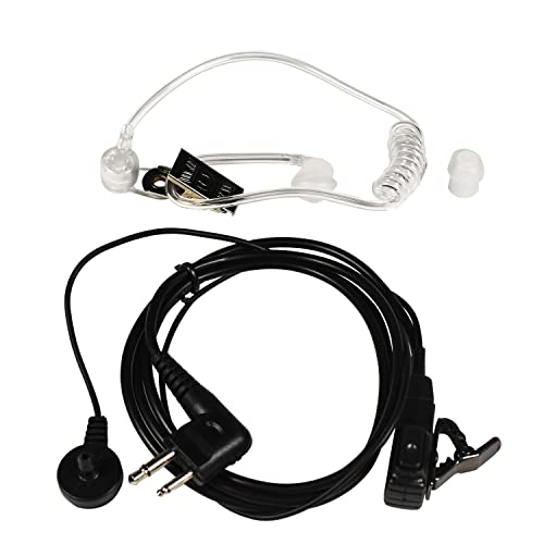 HQRP 2-Pin Hands Free with Earpiece and Push-to-Talk Microphone Compatible with Motorola Radio Devices DTR Series: DTR550 DTR 550, DTR650 DTR 650, DTR410, DTR 410 Plus HQRP Sun Meter