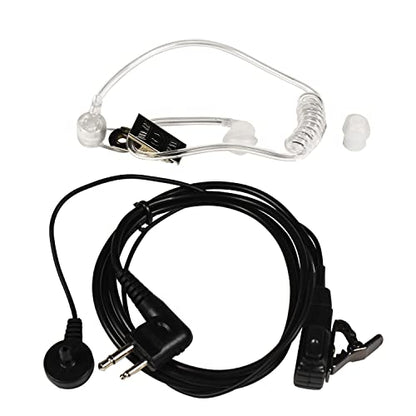 HQRP 2-Pin Hands Free with Earpiece and Push-to-Talk Microphone Compatible with Motorola Radio Devices DTR Series: DTR550 DTR 550, DTR650 DTR 650, DTR410, DTR 410 Plus HQRP Sun Meter