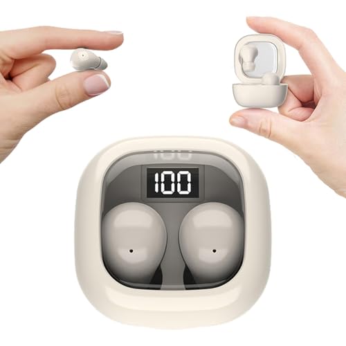 Invisible Mini Sleep Earbuds Ear Buds for Side Sleepers Sleeping, Small Ears Canals Women Wireless Bluetooth Low Profile Smallest Disgused Tiny Micro Discreet Hidden Earbuds Headphones for Work - color: Skin