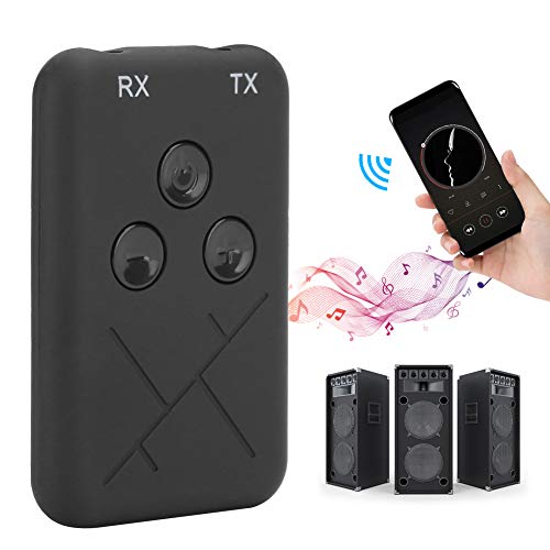 2 in 1 Bluetooth Audio Transmitter Receiver, Bluetooth 5.0 Wireless Adapter with Low Latency A2DP Stereo, Dual Stream Multipoint Connection