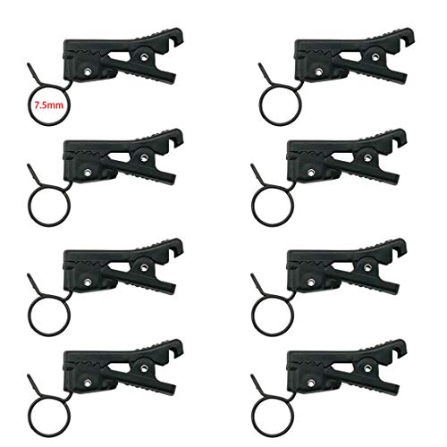 ABS Plastic Lavalier Microphone Tie Clip for All Kinds of Omnidirectional Condenser Microphone for Sony UWP, Saramonic, Sennheiser, Boya,Shure Lavalier Lapel Microphone, Pack of 2 (7.5mm) - size: 7.5mm