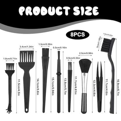 8 Pcs Anti Static Electronic Dust Cleaning Brushes Anti Static Brush | Mini Keyboard Cleaning Brushes Kit, for Laptop Computer Keyboard Motherboard Camera Small Space Car Lab