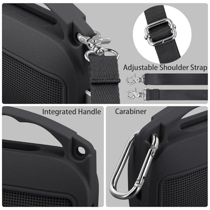 Silicone Cover for Bose SoundLink Flex Portable Speaker 2nd Gen | Scratch-resistant, Unhindered Sound, Silicone Construction, Portable Carrying Silicone Cover, Black Silicone Cover - color: Black Cover