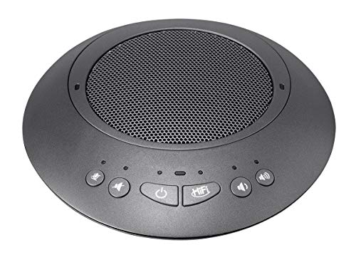 Workstream by Monoprice Wireless Omni Directional USB Conference Room Mic and Speaker, 360 Degree with Noise and Echo Cancellation