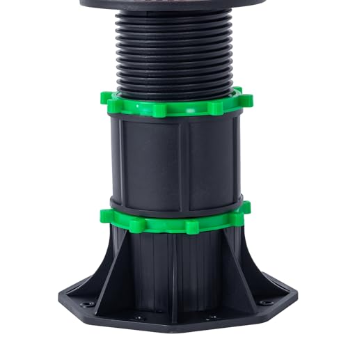 8 Pack Adjustable Deck Support Pedestal, Pedestal Extenders, Deck Leveler Lift Pedestal - size: Pedestal Extenders