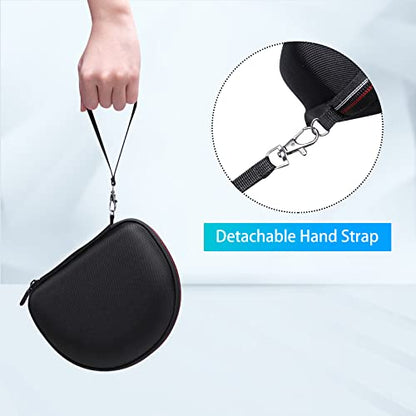 Headphone Case Compatible with Beats Studio Pro/Solo 4 / Studio 3 / Solo 3 / Picun B8 / BERIBES/JLab JBuds Lux ANC Wireless Bluetooth Noise Cancelling Headphones（Outer Black+Inner Grey） - color: Gray