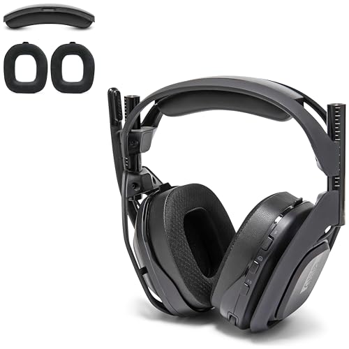 WC Mod Kit A50 - Earpads & Headband for Astro A50 Gen 4/5 / A50x | Made by Wicked Cushions | Cooling Gel Earpads and Matching Headband that offer Enhanced Comfort & Durability | Black - color: Black