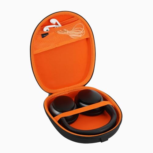 Geekria Shield Headphones Case Compatible with Bose QC Ultra/45/35 Gaming/35 II, 700, Replacement Protective Hard Shell Travel Carrying Bag with Cable Storage (Black) - color: Black