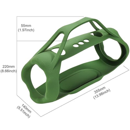 Protective Case w/Handle Strap Compatible with JBL Xtreme 5 Portable Waterproof Speaker, Carrying Silicone Skin Travel Cover Accessories for JBL Xtreme 5, for Outdoors and Work, Green