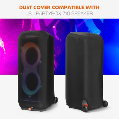 Speaker Cover for JBL Partybox 710 Portable Party Speaker | Durable dust cover case, high elasticity, washable, scratch resistant with bottom rope fasteners - size: For JBL Partybox 710