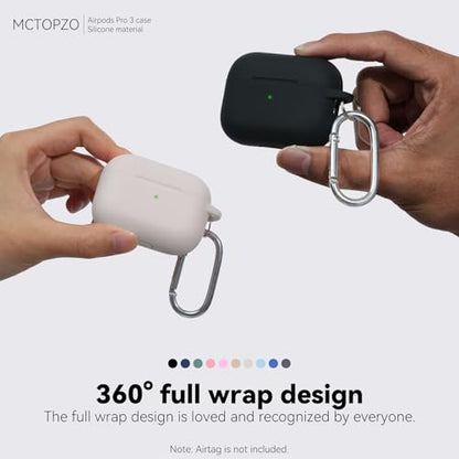for AirPods Pro 3 Case 2025,Come with Cleaner Kit,Stone | Silicone Protective Cover for Airpod Pro 3rd Generation Case with Keychain,for Women Men,One-Piece Design,Shockproof - color: C-Stone