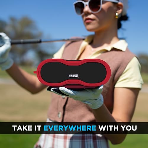 Altec Lansing - Portable Bluetooth Speaker, Waterproof IP67 - color: Red/White, size: Medium