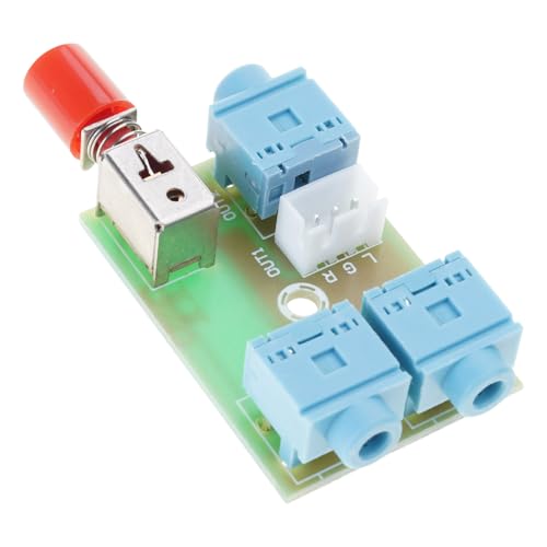 Manual Control Music Switches Board for 3.5mm Device Signals Transfer Selection Music Splitter Module Stable Switcher - color: 1pc