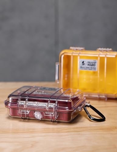 Pelican 1020 Micro Case (Red/Clear) - color: Red/Clear