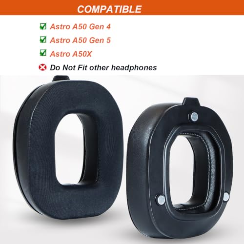 Replacement Ear Pads for Astro A50 Gen 4, Gen 5 and A50X Headphone, Cooling Gel EarPads Fabric Cushions with Noise Isolation Foam (A50 TR Earpad) - size: A50 TR Earpad